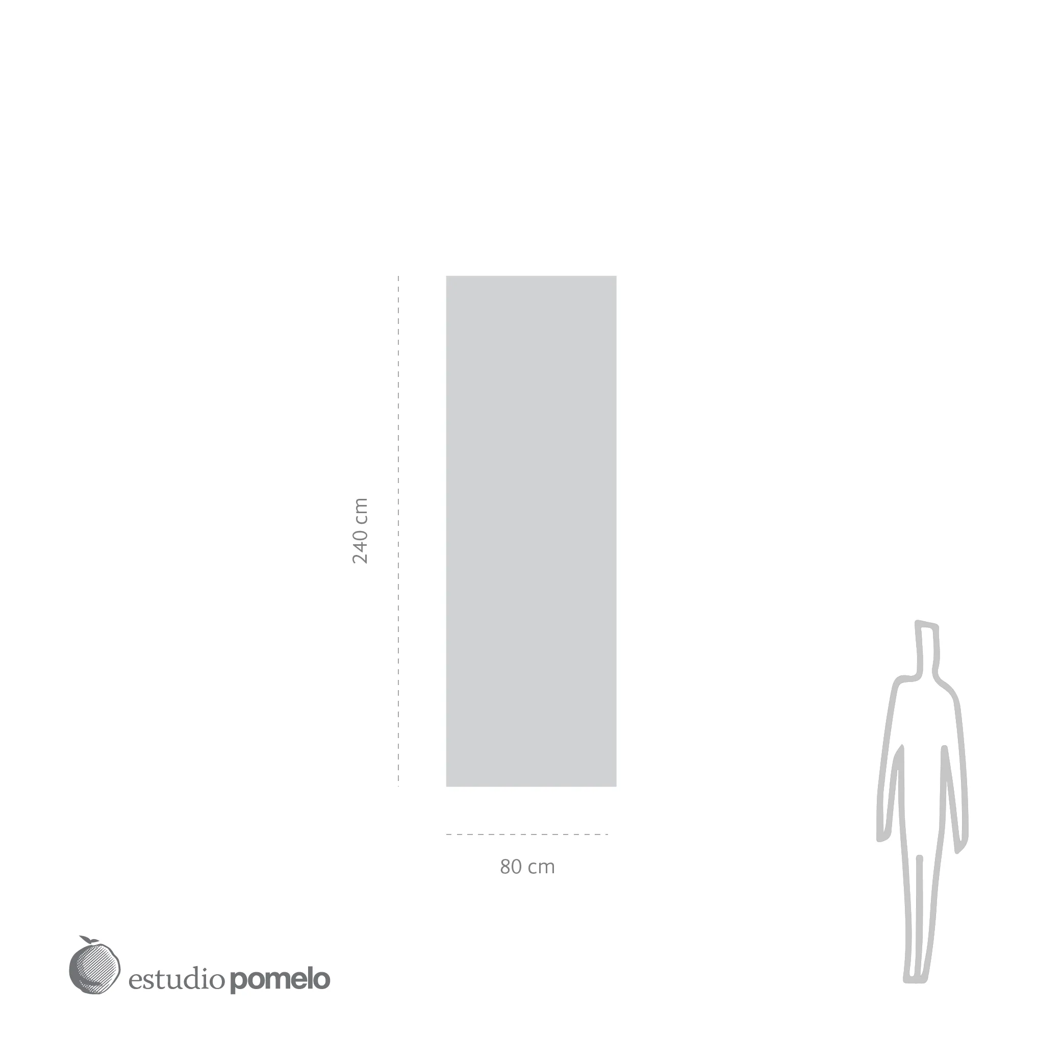 añil 80 x 240 cm