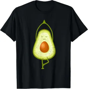 Avocado Yoga Funny Namaste Meditation Vegan T-Shirt