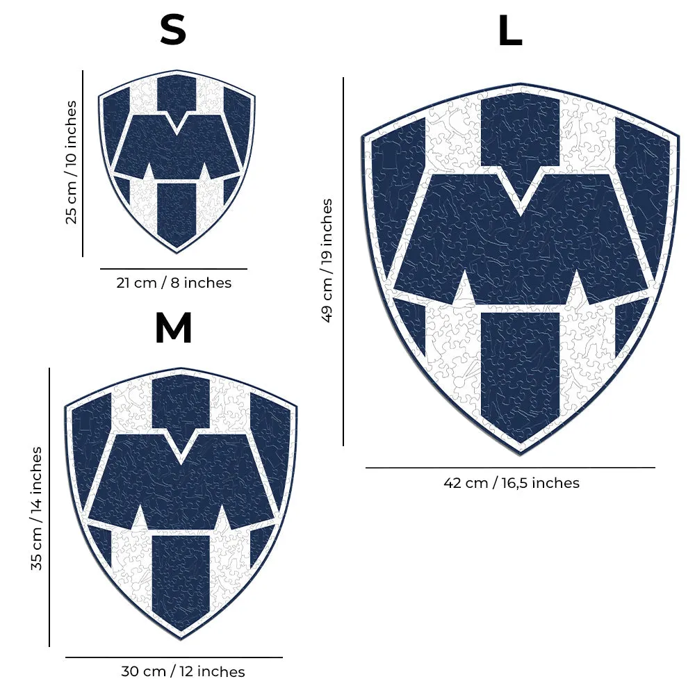 Club de Futbol Monterrey® Logo - Official Wooden Puzzle