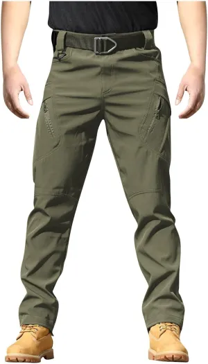 Men's Cargo Pants Tactical Pants, Water Resistant Ripstop Cargo Pants, Lightweight Work Hiking Pants, Outdoor Pant