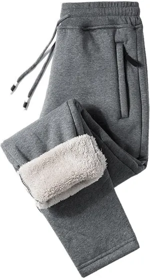 Men's Winter Fleece Pants Sherpa Lined Sweatpants Active Running Jogger Pants Thermal Thick Insulated Sweatpants for Men