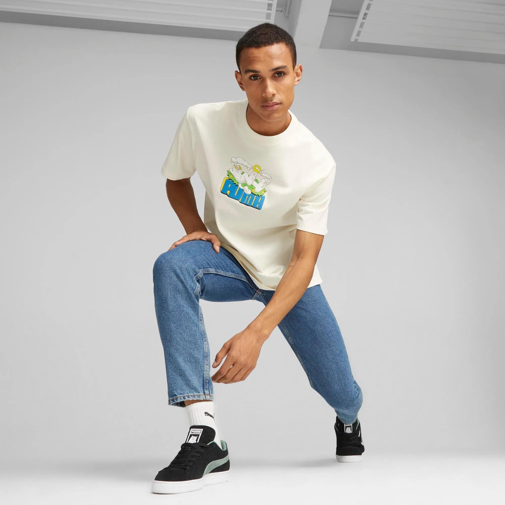 PUMA X RIPNDIP GRAPHIC TEE - Warm White