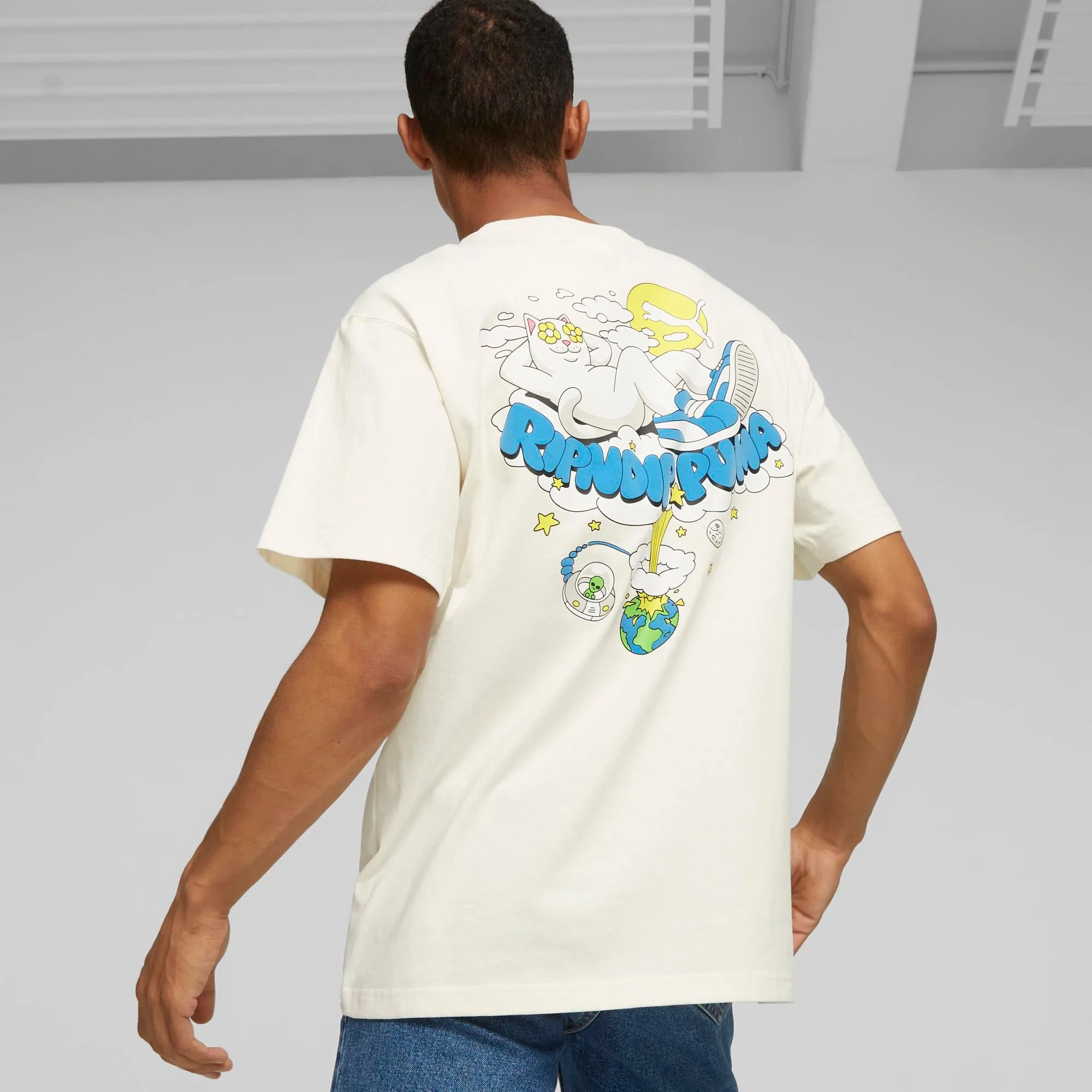 PUMA X RIPNDIP GRAPHIC TEE - Warm White