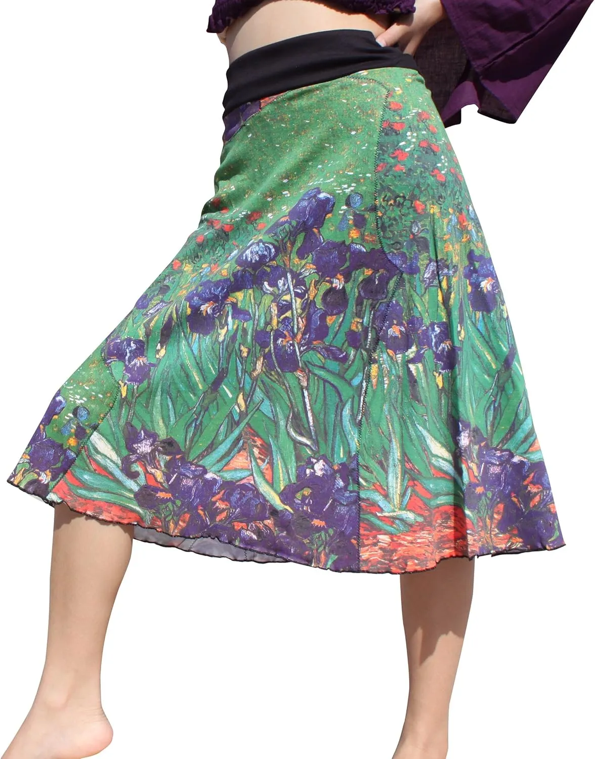 RaanPahMuang Painting Artwork Skirt Salvador Dali Monet Gustav Klimt Vincent Van Gogh