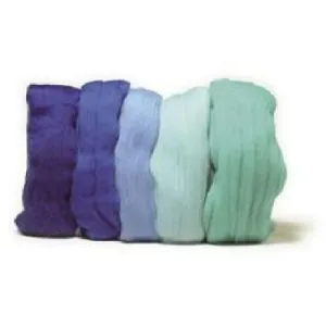 Rayher lana para fieltro fina 5ud 5365100 azules