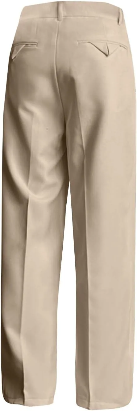 RTRDE Men's Pants Business Casual Pants Loose Solid Color Pleated Dress Pants Trousers for Men, 32-38