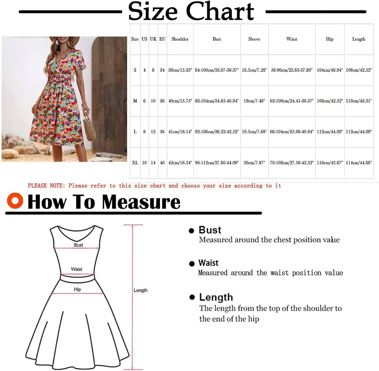 Summer Wrap Dresses for Women 2025 Floral V Neck Knee Length Short Sleeve Dress Hawaiian Boho Wedding Guest Dress