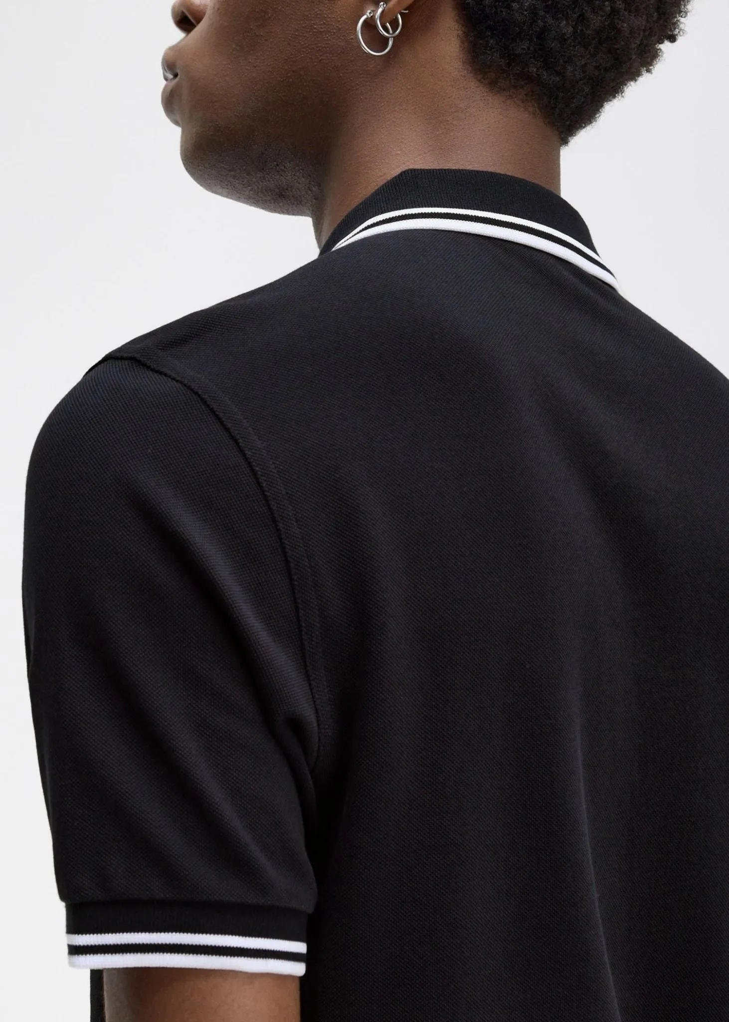 Twin tipped Fred Perry shirt - navy white