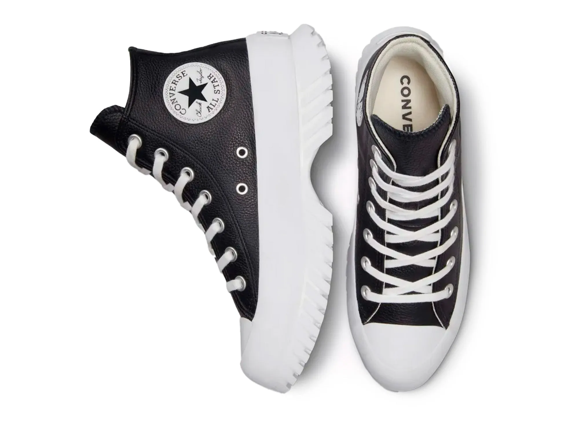 Zapatilla Converse Chuck Taylor Lugged 2 Plataforma Cuero Hi Mujer Negro
